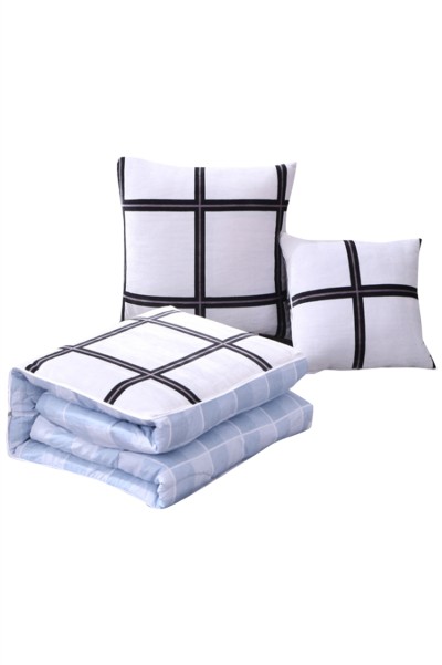 Order solid color plaid crystal velvet dual-purpose pillow quilt Car sofa cushion pillow manufacturer 40*40cm / 45*45cm / 50*50cm TAGS Neighborhood Welfare Association Booth Game Show Online Event ZOOM MEETING Event TEE, Online Event Gifts SKBD027 detail view-2
